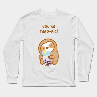 You’re Terrific Taro Boba Sloth Long Sleeve T-Shirt